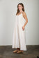 Pintuck Pleated Maxi in Cream