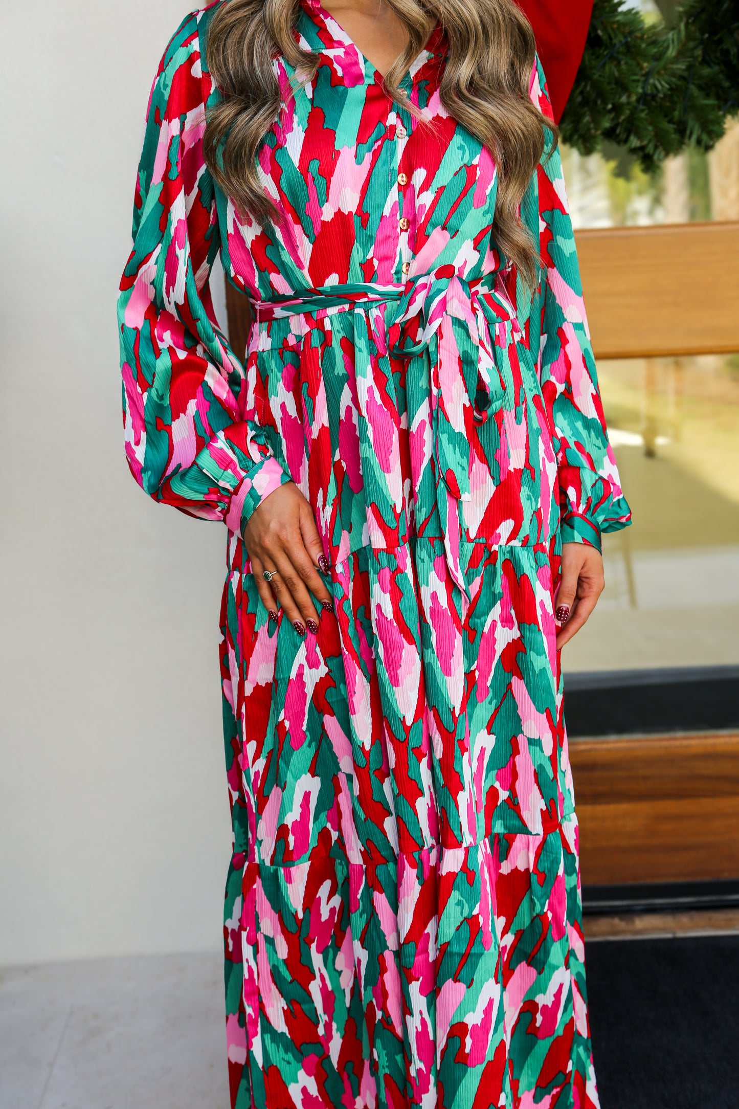 Mary Square With A Twist Pink Gracelyn Dress