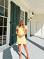 Bid Day Jacquard Mini Dress In Butter