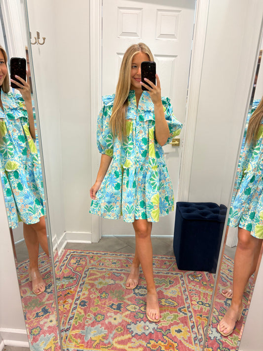Harbor Island Puff Sleeve Dress