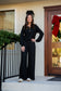Holiday Best Pants Set In Shimmer Black