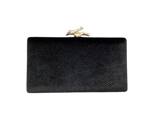 Velvet Clutch in Black