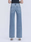 Aileeah Mid Rise Slim Wide Leg Jean
