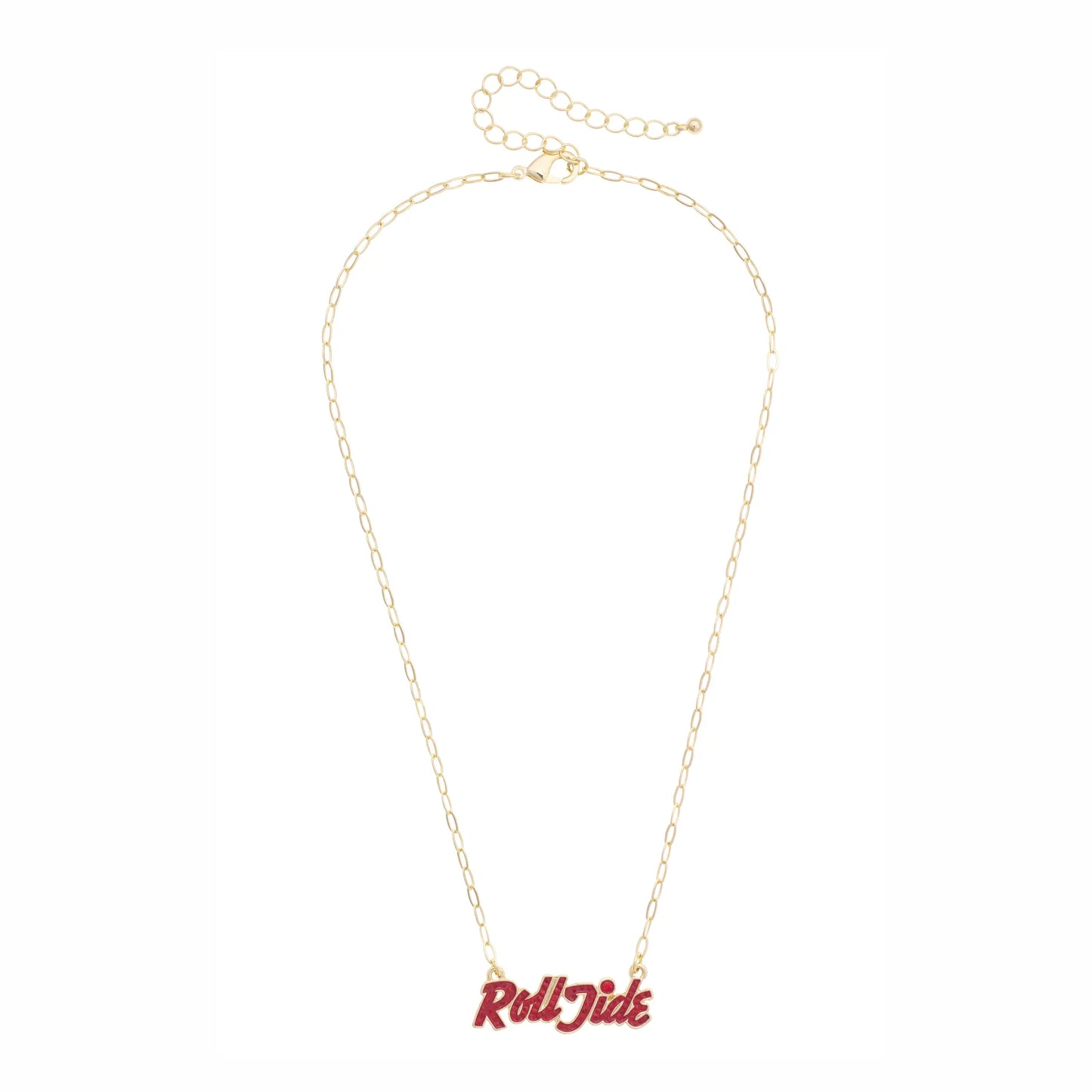 Alabama Crimson Tide Pave Outline Necklace