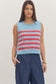 Ole Miss Girly Top In Light Blue