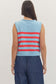 Ole Miss Girly Top In Light Blue