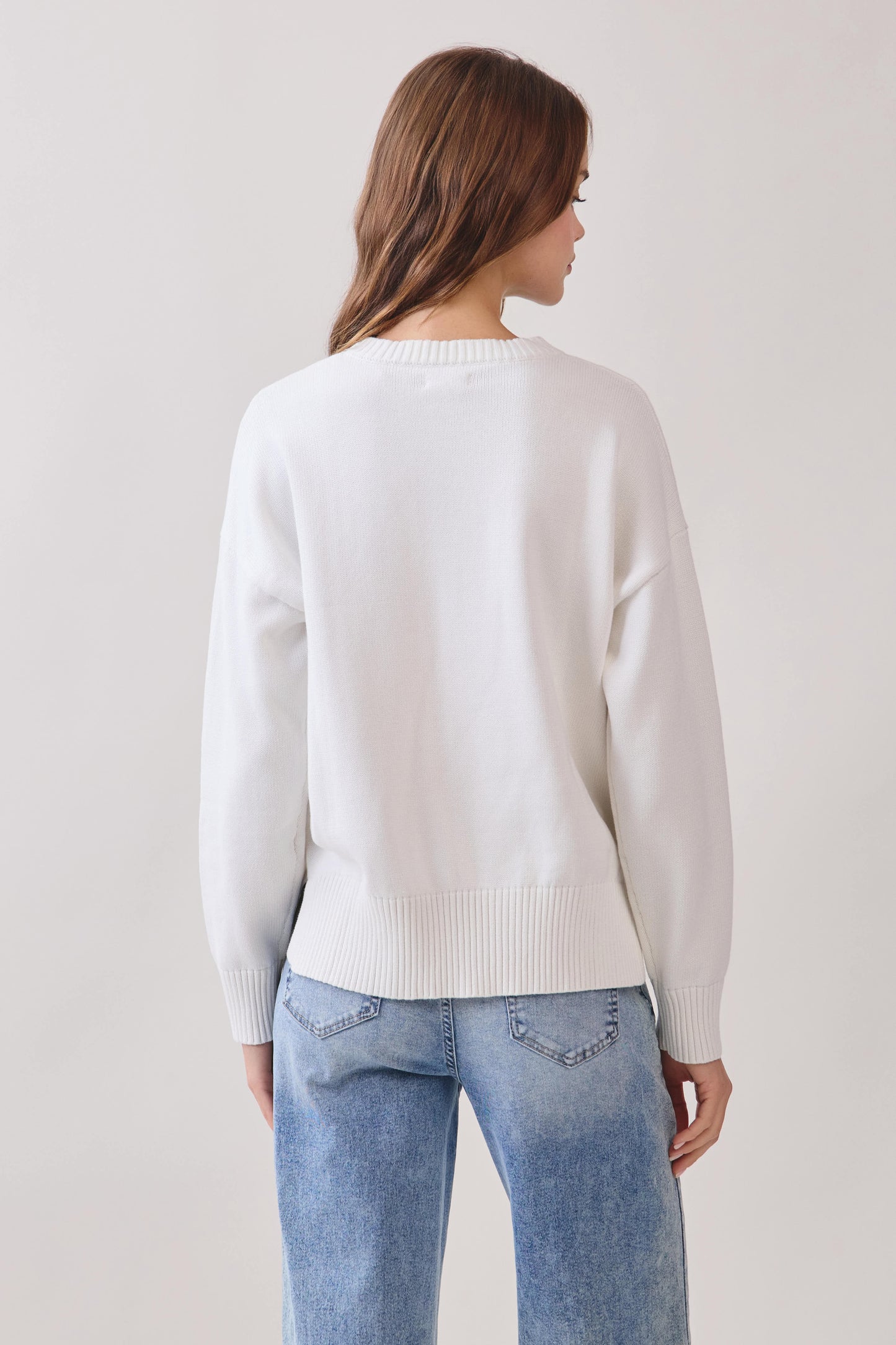 American Flag Knit Pullover Sweater