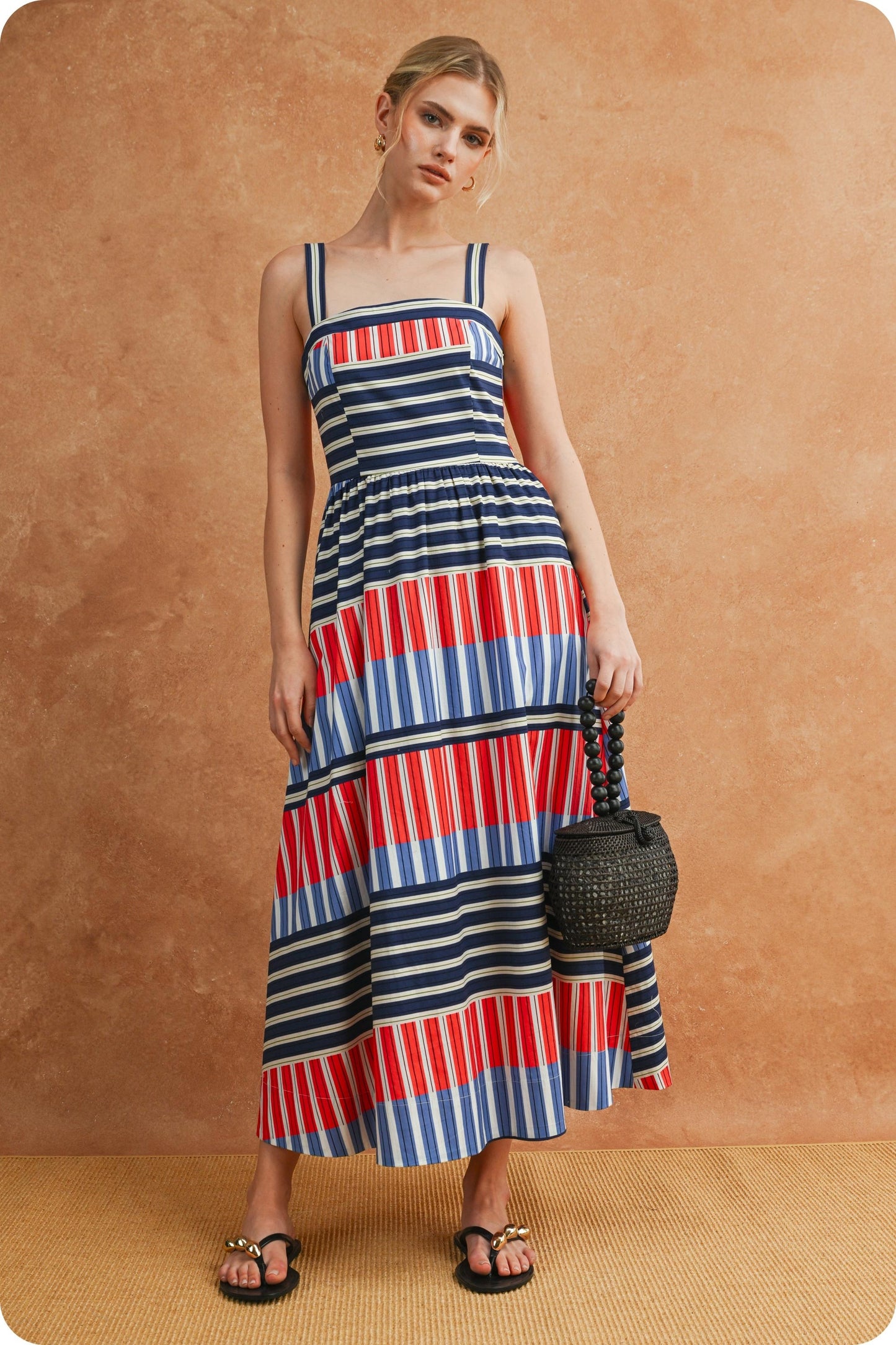 American Stripes Midi Dress