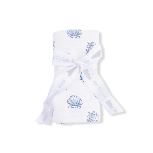 Angel Dear Blue Crab Swaddle Blanket
