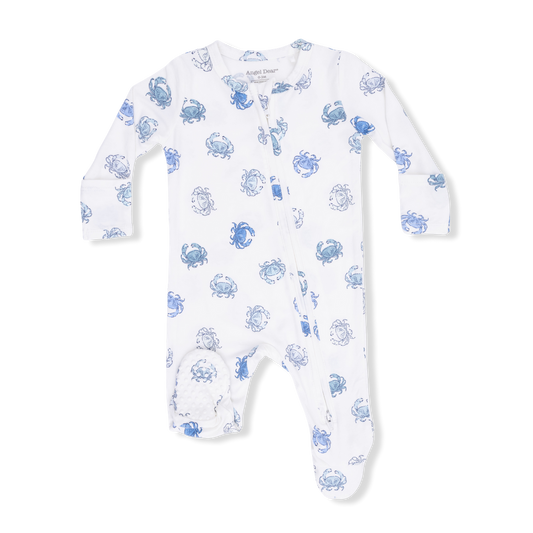 Angel Dear Blue Crab Zipper Footie