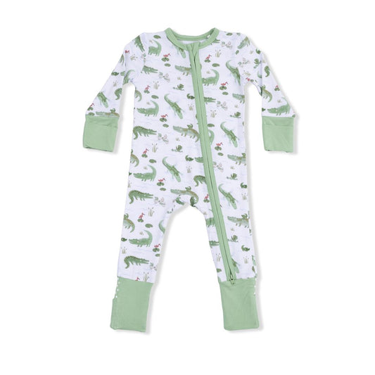 Angel Dear Crayon Alligators Romper