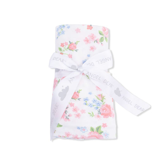 Angel Dear Cute Little Roses Swaddle Blanket