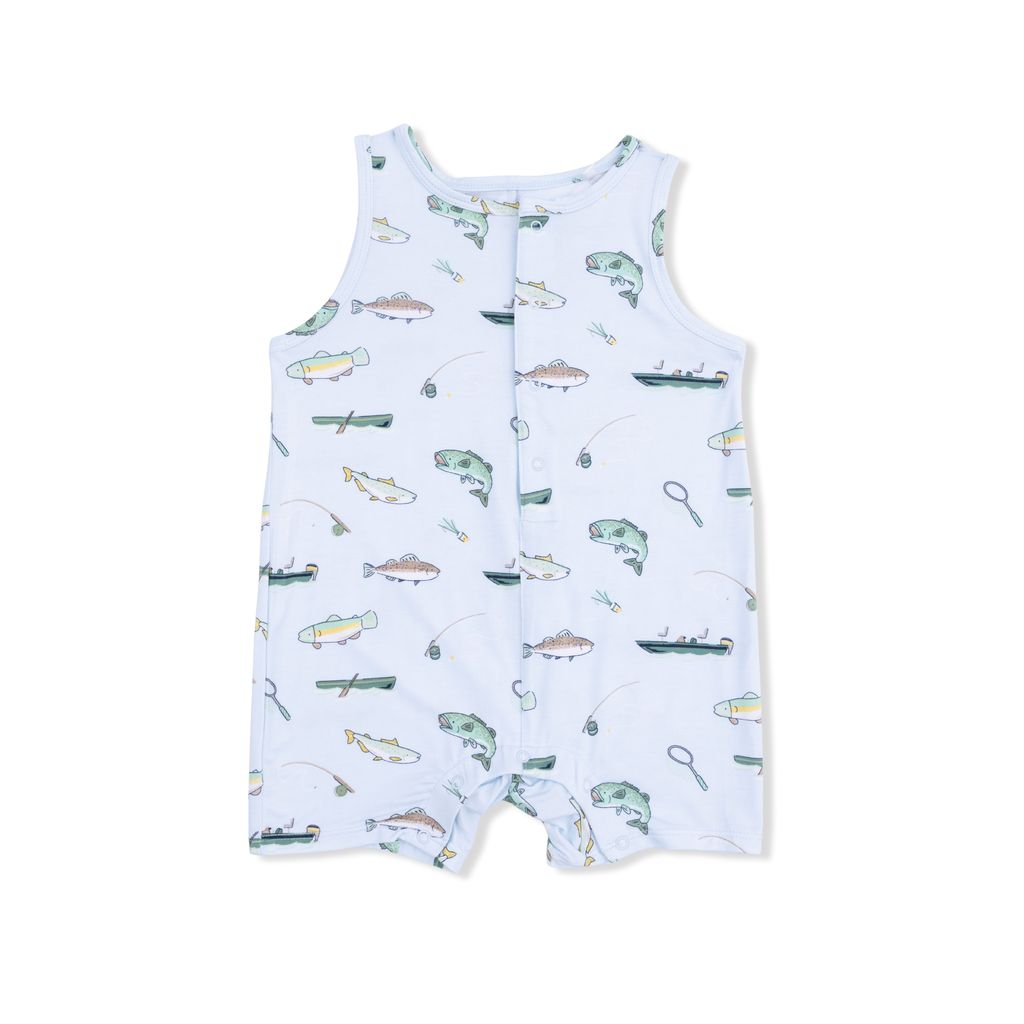 Angel Dear Fishing Shortie Romper