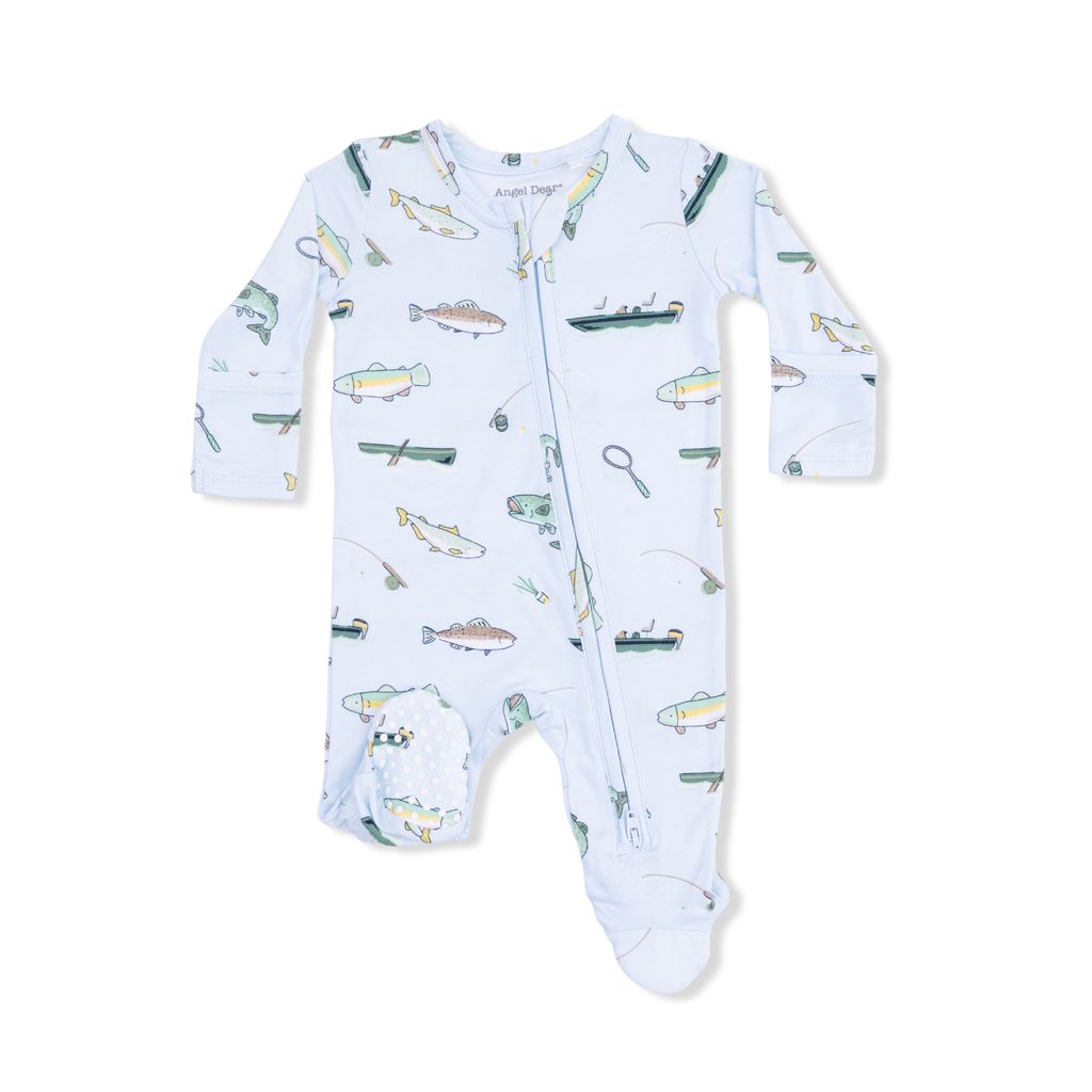 Angel Dear Fishing Zipper Footie