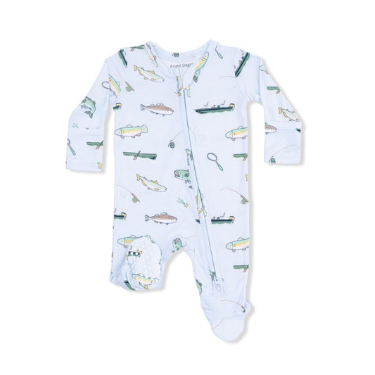 Angel Dear Fishing Zipper Footie