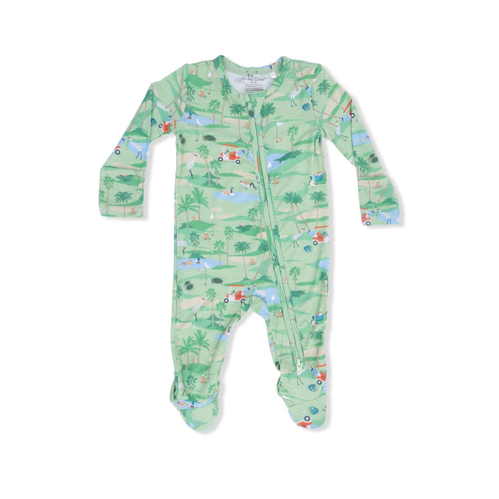Angel Dear Golf Oasis Animals Zipper Footie