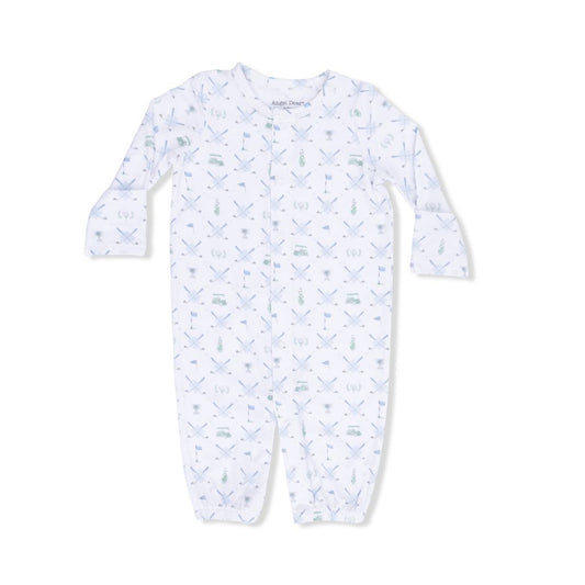 Angel Dear Golf Trellis Blue Convertible Gown & Shortie
