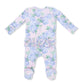 Angel Dear Hydrangeas Ruffle Zipper Footie