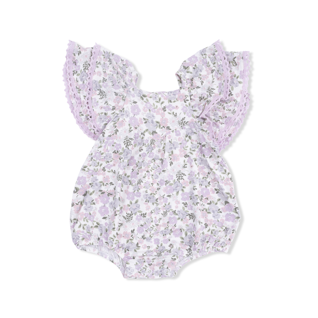 Angel Dear Shannon Floral V Neck Bubble