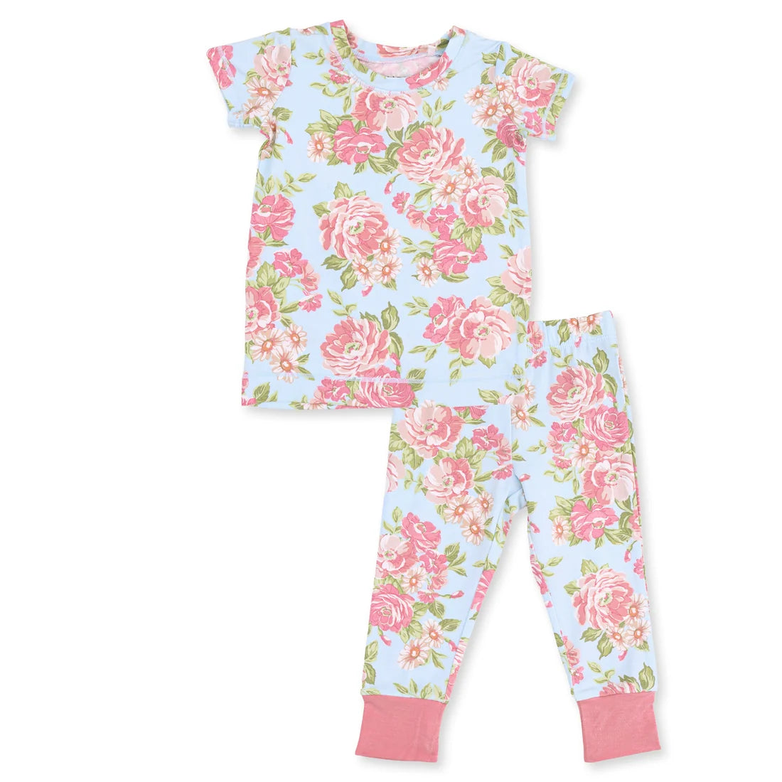Angel Dear Angeline Floral Short Sleeve Loungewear Set