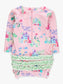 Atlantis Mermaids Long Sleeve One Piece Rash Guard Swimsuit
