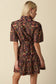 Autumn Heirloom Belted Mini Dress