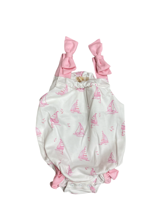 Baby Chic Sailing Boats Pink Bubble
