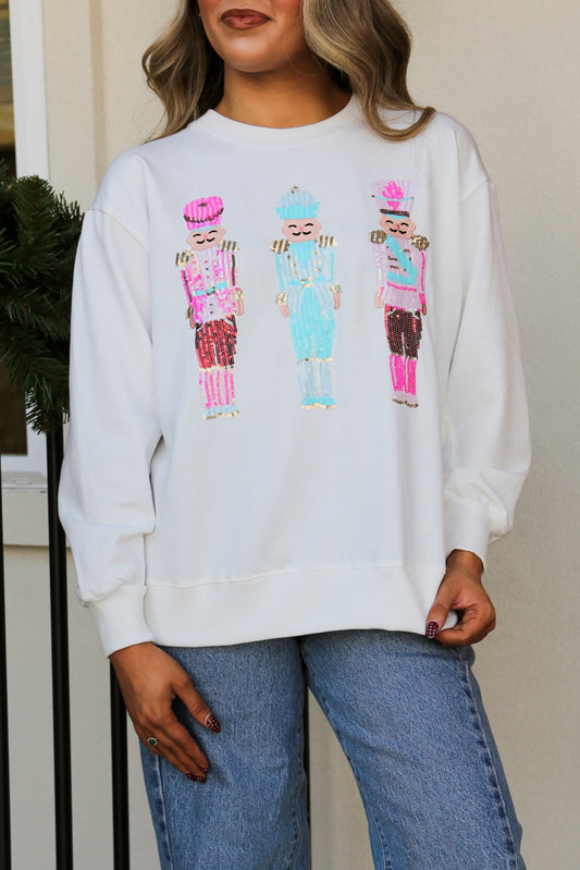 Mary Square Three Nutcrackers Sarah Sweatshirt