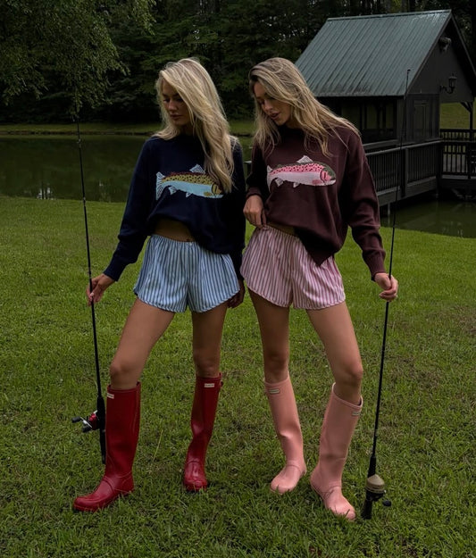 Catch Of The Day Sweater In Navy