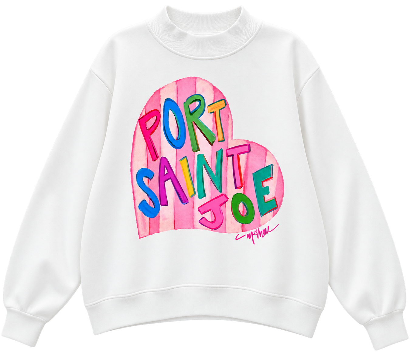 "Port St. Joe Love" Mock Neck