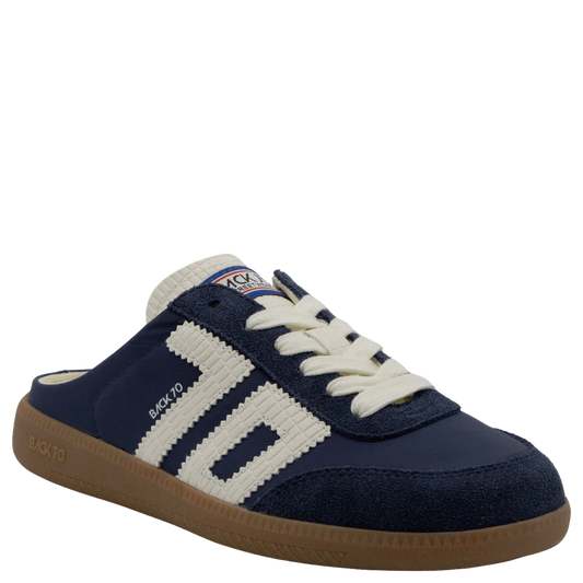 Back 70 Easter In Navy Backless Sneaker