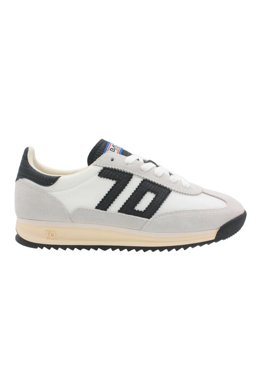 Back 70 Streetwear Barkley Jogger in White/Black