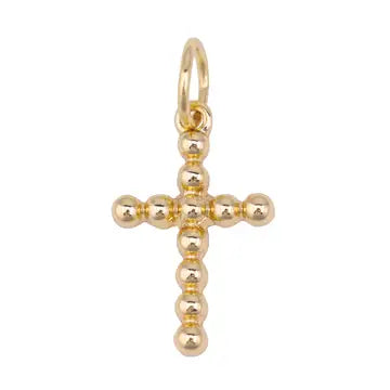 Beaded Cross Charm