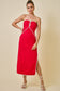Bless The USA Midi Dress In Red