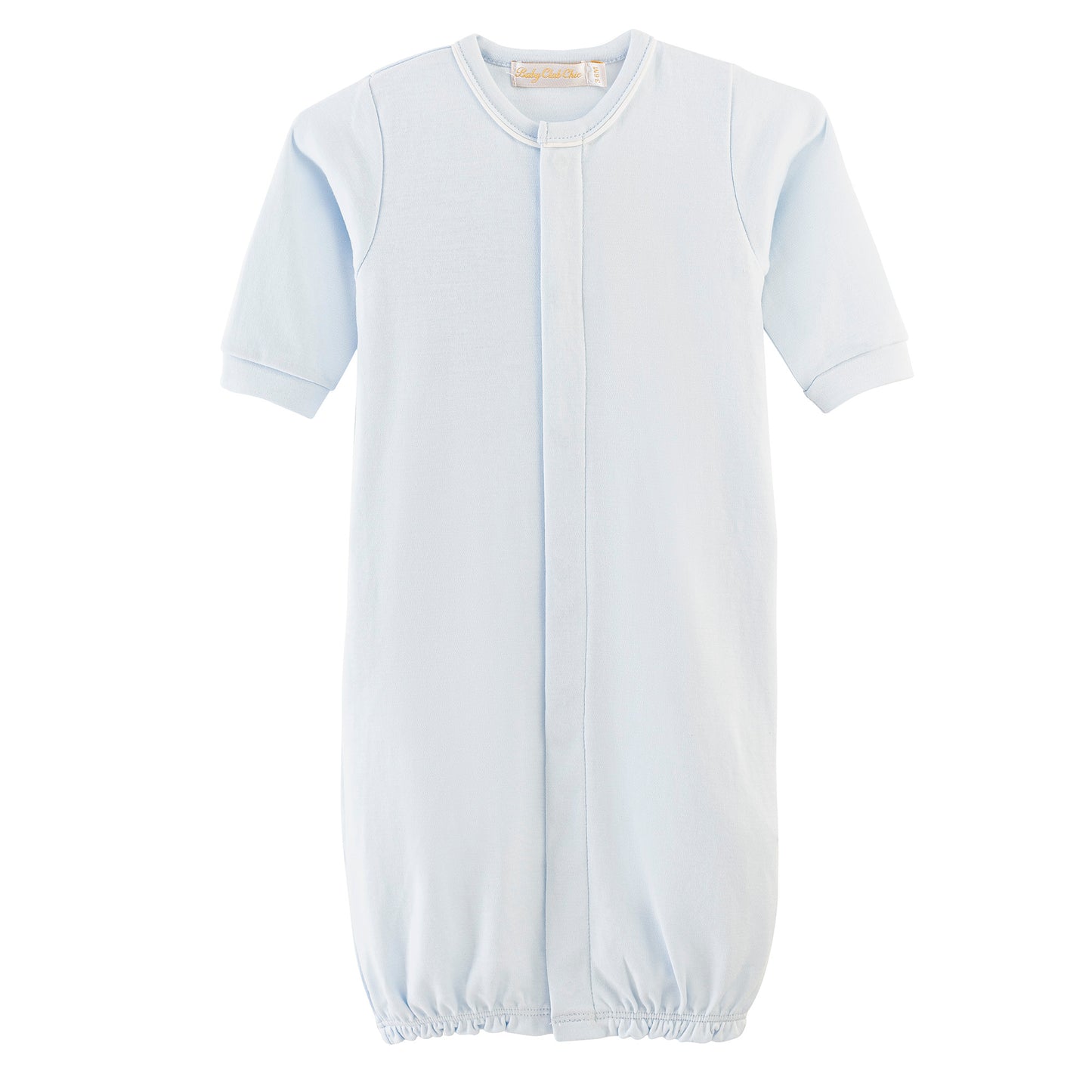 Baby Chic Pima Cotton Gown Blue