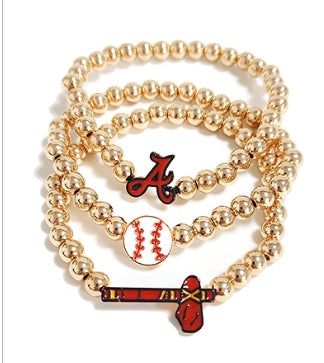 Atlanta Braves Bracelet Stack