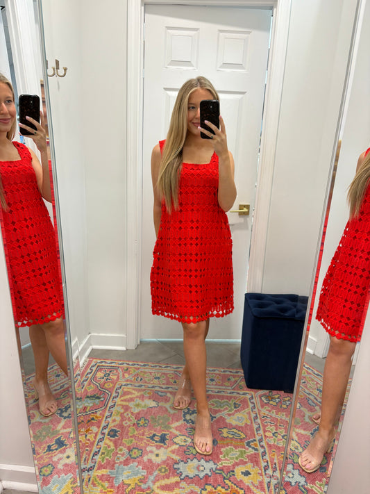 Callie Dress In red