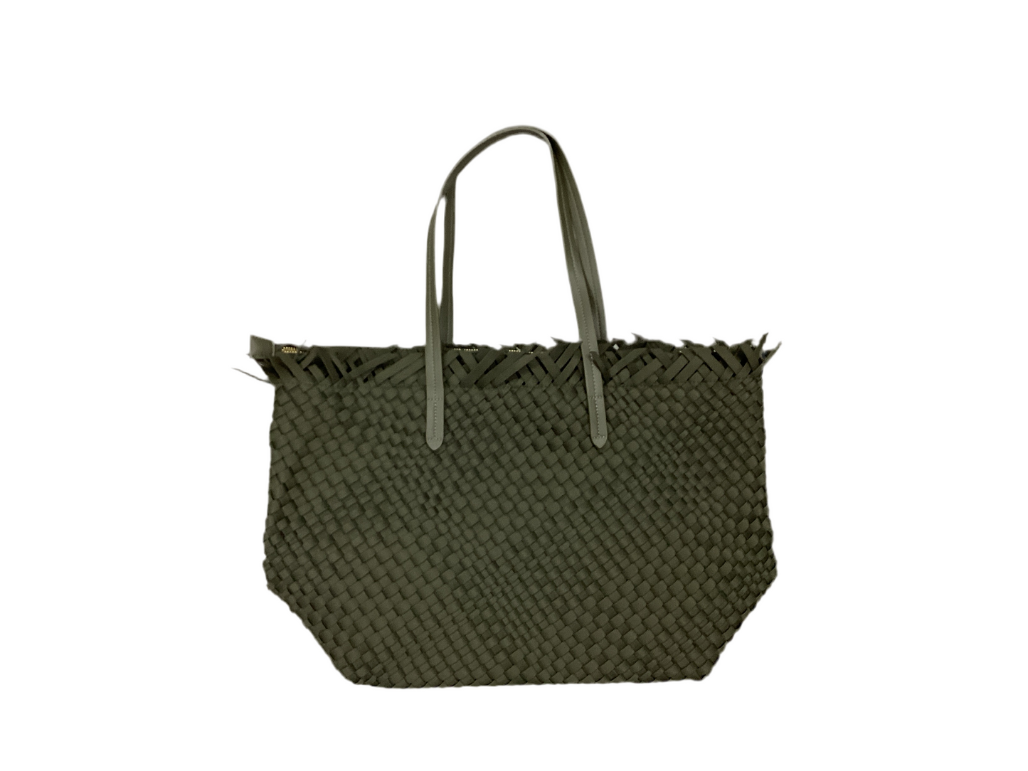 Woven Neoprene Bag in Olive