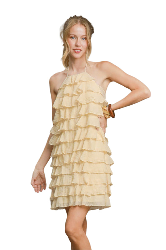 So Fun Tiered Ruffle Mini Dress