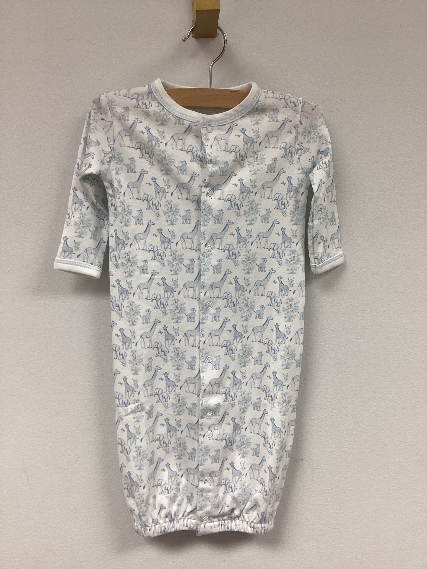 Blue Baby Safari Pima Converter Gown