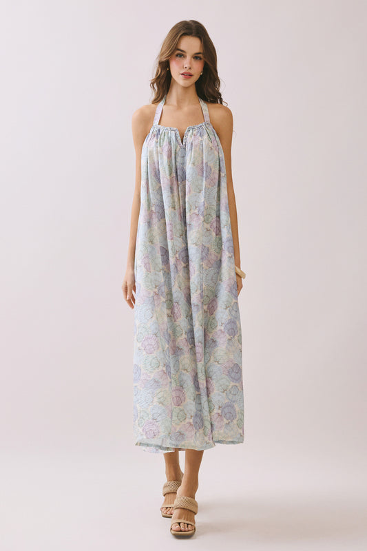 Seaside Shells Maxi Dress