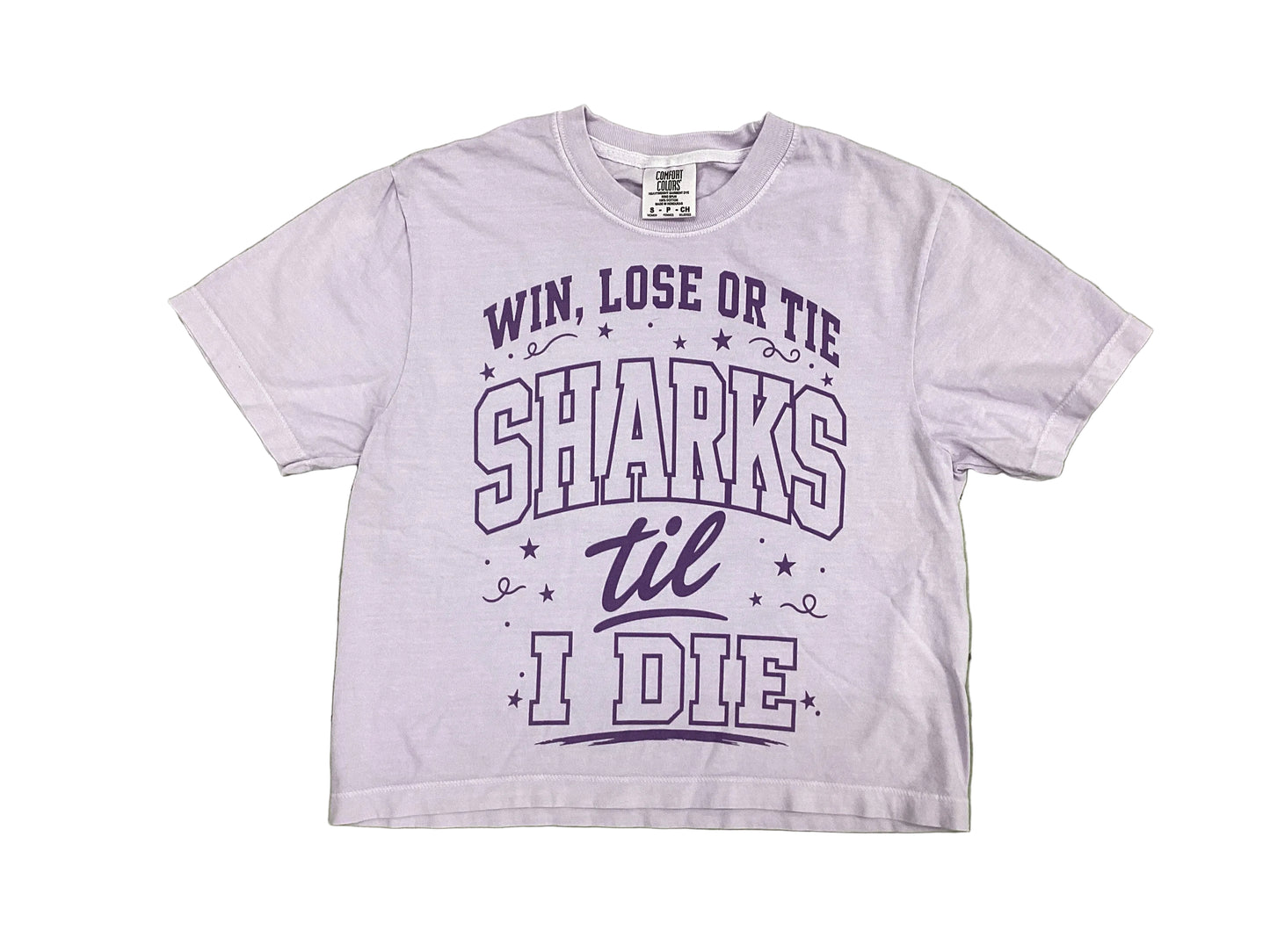 Sharks Til’ I Die  Purple Tee