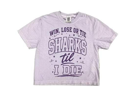 Sharks Til’ I Die  Purple Tee