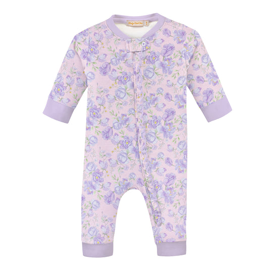 Baby Club Chic Whispers Of Spring Zipped Ruffle Coverall