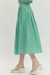 Cabana Stripe Maxi Skirt In Green Sky