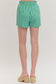 Cabana Stripe Shorts In Green Sky