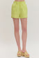 Cabana Stripe Shorts In Lime