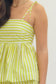 Cabana Stripe Tank Top In Lime