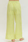 Cabana Stripe Wide Leg Pants In Lime