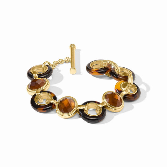 Julie Vos Carnaby Stone Bracelet In Tortoise Shell